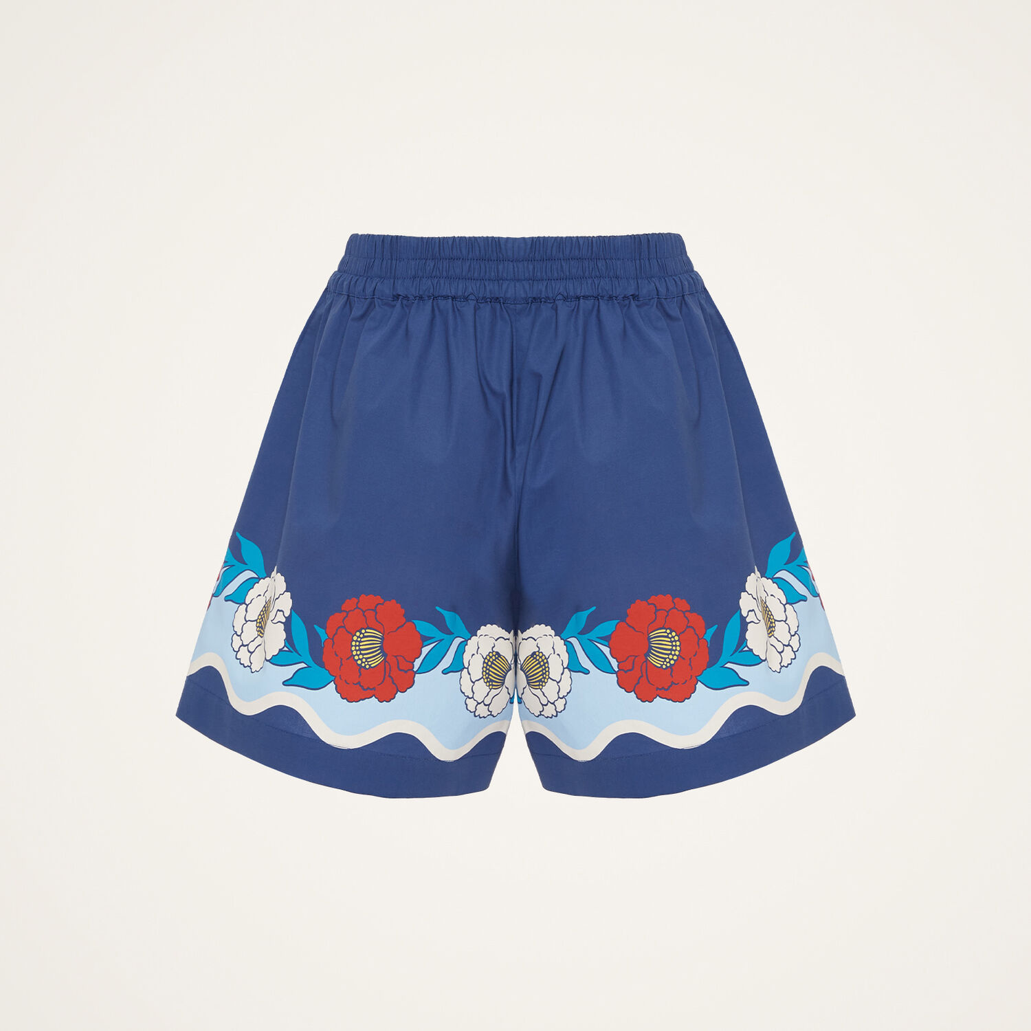 La Doublej Pull-up Shorts In Whitsun Placée Blue