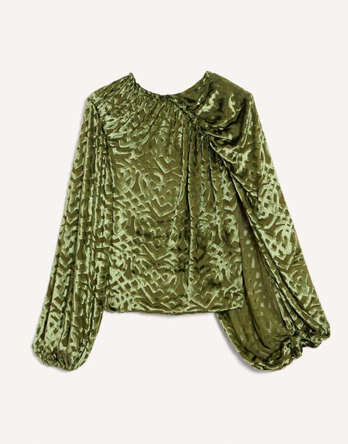 La DoubleJ Brigid Top Verona Green TOP0228VEL021VER02GR02