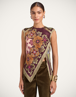 La DoubleJ Scarf Top La DoubleJ Scarf Top Bounty Placée Burgundy TOP0160SIL009BOU01RE07