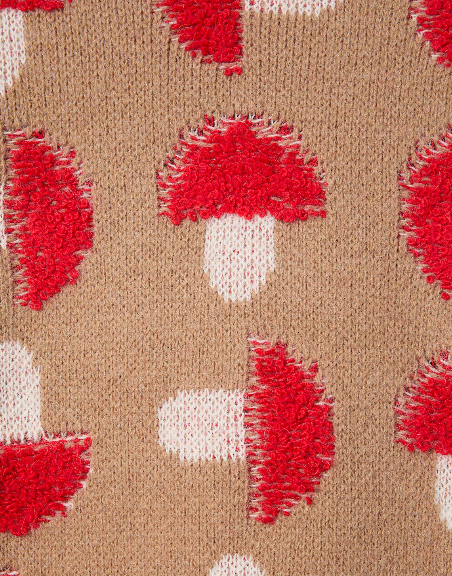 La DoubleJ Fun-Guy Sweater Camel & Red PUL0343KNI193VA449BR04