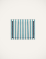La DoubleJ Placemat Set Of 2 La DoubleJ Placemat Set Of 2 Riviera Sky Blue PMT0006LIN001RIV05BU10