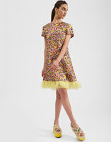 La DoubleJ Mini Swing Dress &#40;With Feathers&#41;  DRE0397SIL001TRG0002