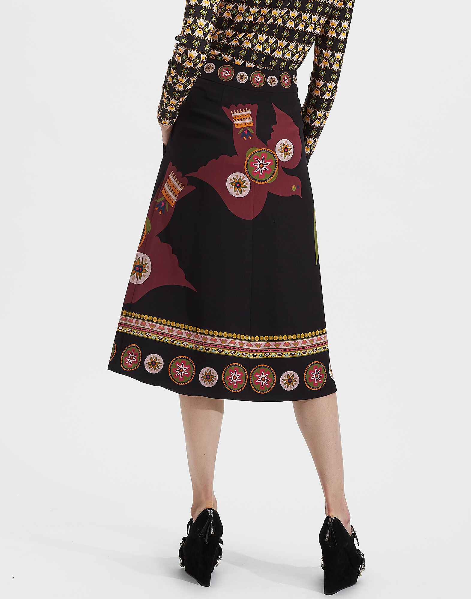 LaDoubleJ Santa Monica Skirt Duetto Dove SKI0033VIS006DTT0001