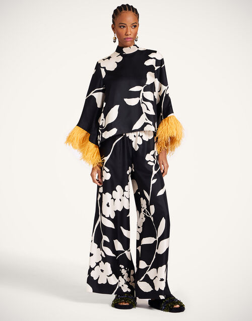 La DoubleJ Palazzo Pants Winter Jasmine TRO0003SIL001WIJ01BL01