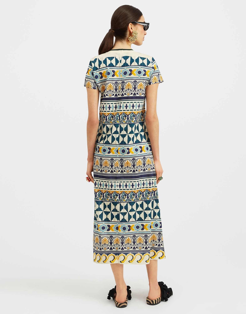 La DoubleJ Sporty Swing Dress La DoubleJ Sporty Swing Dress Casareale Small Placèe Cream DRE0247JER002REA02WH03