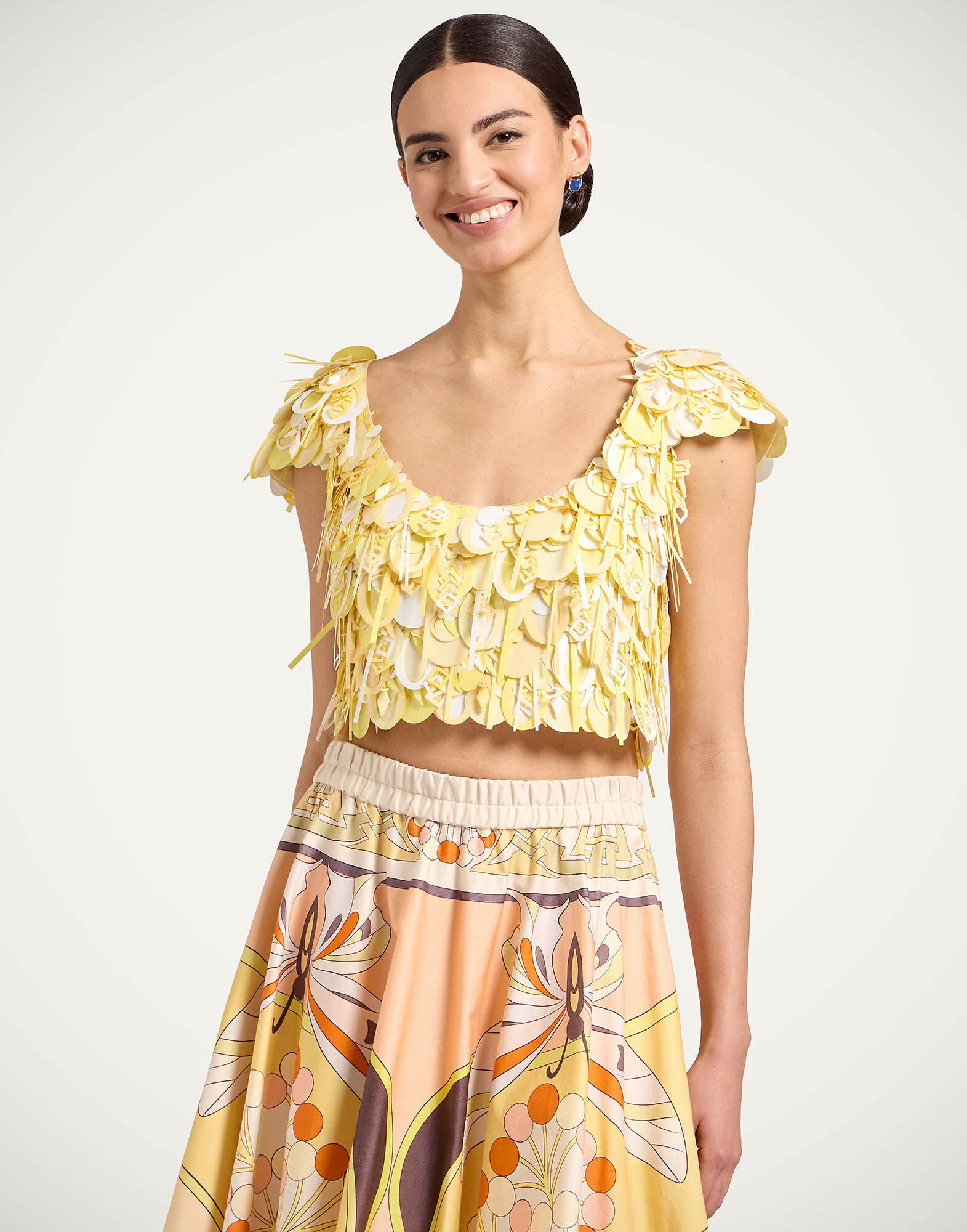 La DoubleJ Dec&ograve; Top Solid Yellow TOP0209PAI019SOLIDYE02