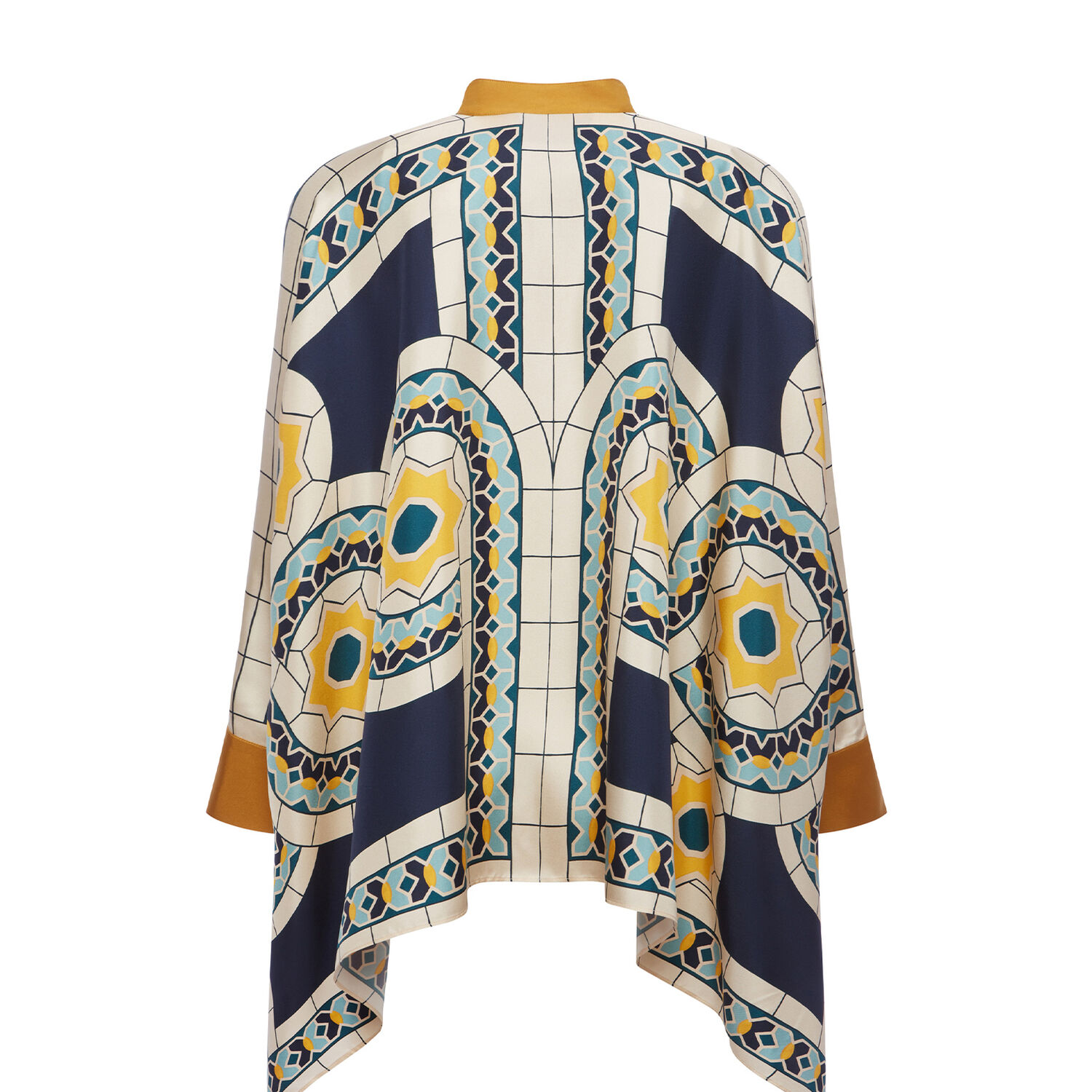 La Doublej Printed Top In Mudejar Placée Blue