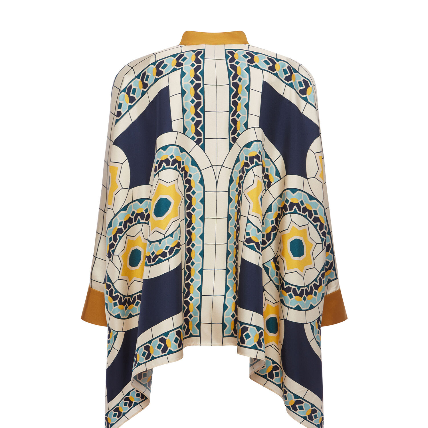 Shop La Doublej Foulard Shirt In Mudejar Placée Blue