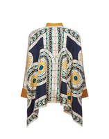 La DoubleJ Foulard Shirt Mudejar Plac&eacute;e Blue SHI0059SIL006MUD01BU03