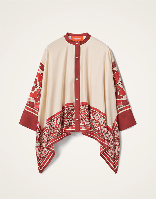 La DoubleJ Foulard Shirt Cobra Placée Red SHI0059SIL006COB01RE01