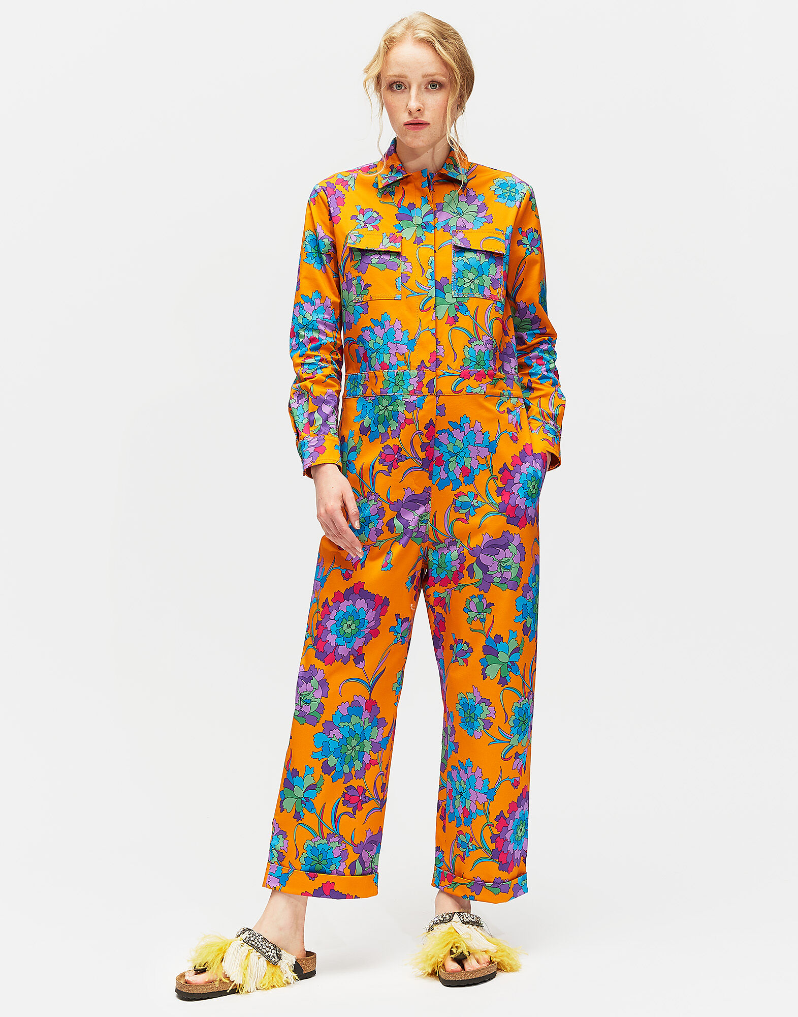 LaDoubleJ Benzinaio Jumpsuit Dandelion Arancio DRE0061COT006DAN0002