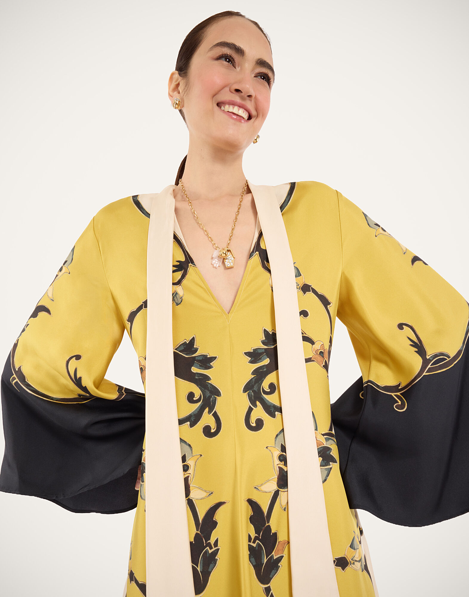 La DoubleJ Magnifico Dress Buttercup Plac&eacute;e Gold DRE0232SIL001BTC03YE05