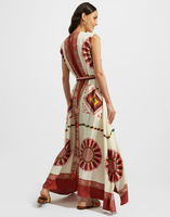 La DoubleJ San Carlo Dress La DoubleJ San Carlo Dress Macro Tiles Placée DRE0495SIL006MAC01WH01