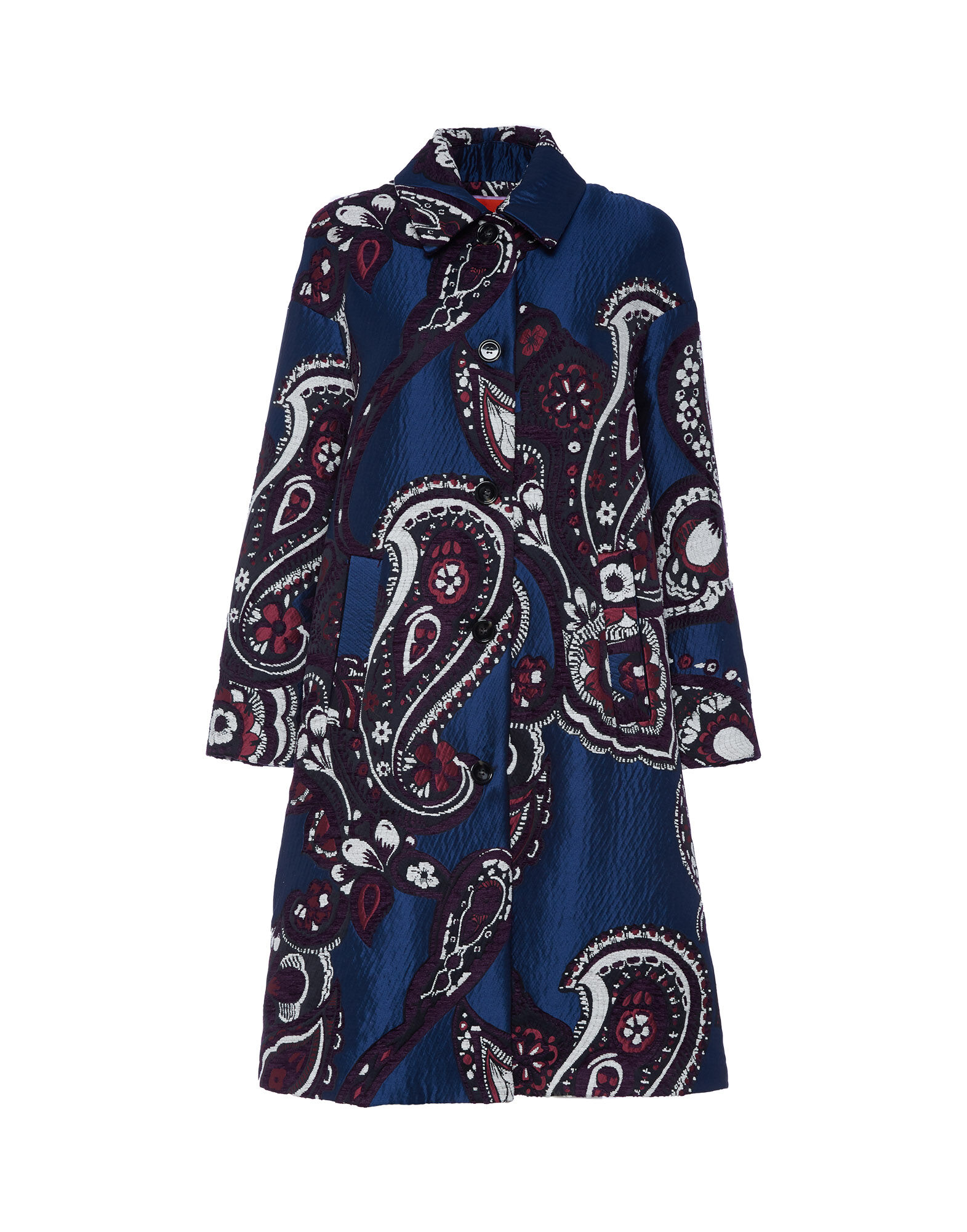 La DoubleJ Boxy Coat Paisley Blu JAC0014JAC035PAI0002