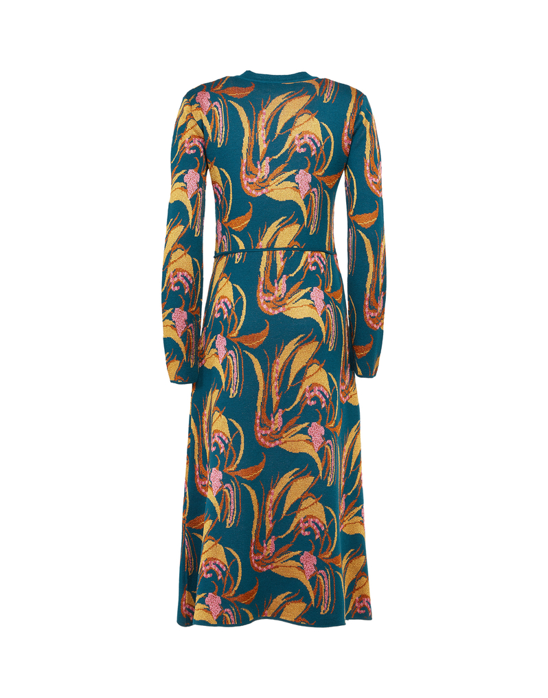 LaDoubleJ Bee Dress LaDoubleJ Bee Dress Windy Flowers Blu DRE0096KNI011WIN0002