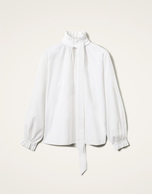 La DoubleJ Cerere Blouse La DoubleJ Cerere Blouse Solid White SHI0120COT064SOLIDWH01