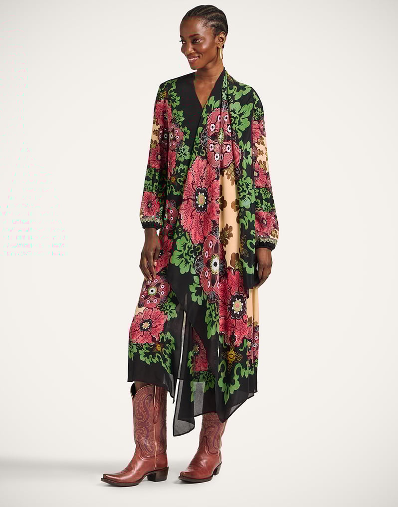 La DoubleJ Karis Dress La DoubleJ Karis Dress Bounty Placée Red DRE0958VIS019BOU01RE01