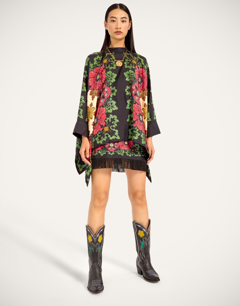 La DoubleJ Foulard Mini Skirt La DoubleJ Foulard Mini Skirt Bounty Placée Red SKI0173SIL006BOU01RE01