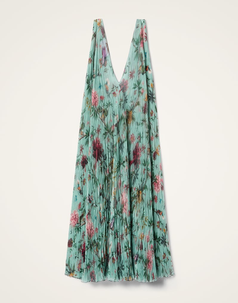 La DoubleJ Twirling Long Dress La DoubleJ Twirling Long Dress Zooflora Light Blue DRE0989TUL002ZOF02BU01