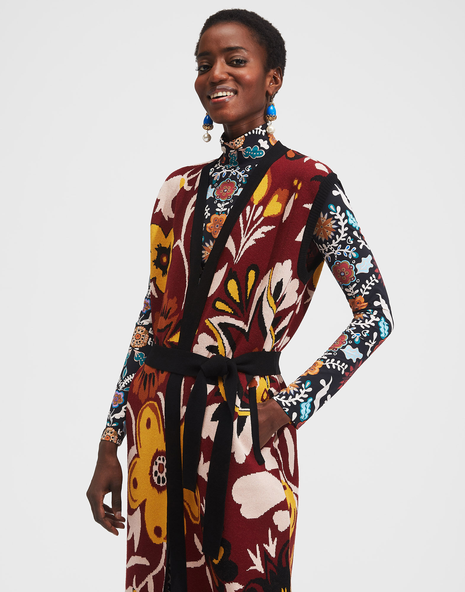 LaDoubleJ Long Gilet Selva PUL0048KNI035SEL0001