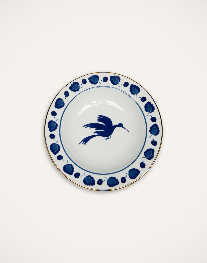 La DoubleJ Soup Plates Set Of 2 La DoubleJ Soup Plates Set Of 2 Wildbird Blue SOU0002CER001BIR01BU03