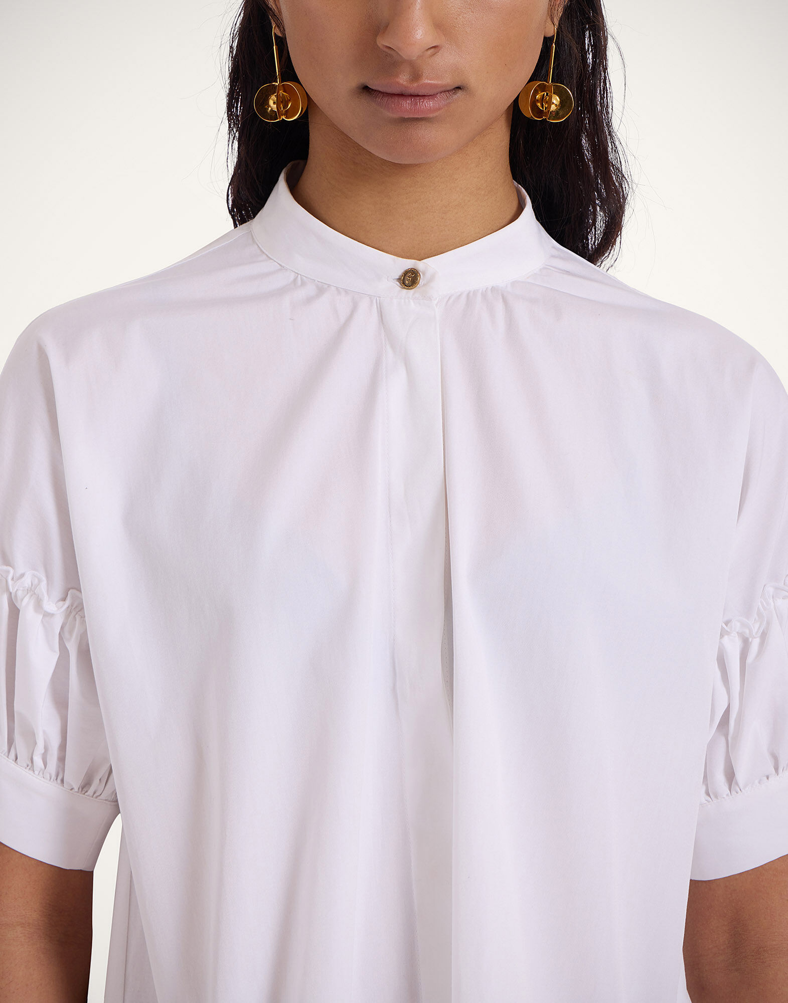 La DoubleJ Grace Shirt Solid White SHI0123COT064SOLIDWH01