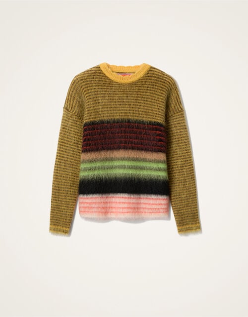 La DoubleJ Brera Sweater La DoubleJ Brera Sweater Multicolor Yellow PUL0320KNI181VA425OR02