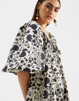 LaDoubleJ Folk Dress LaDoubleJ Folk Dress Himzes DRE0214COT001HIM0001