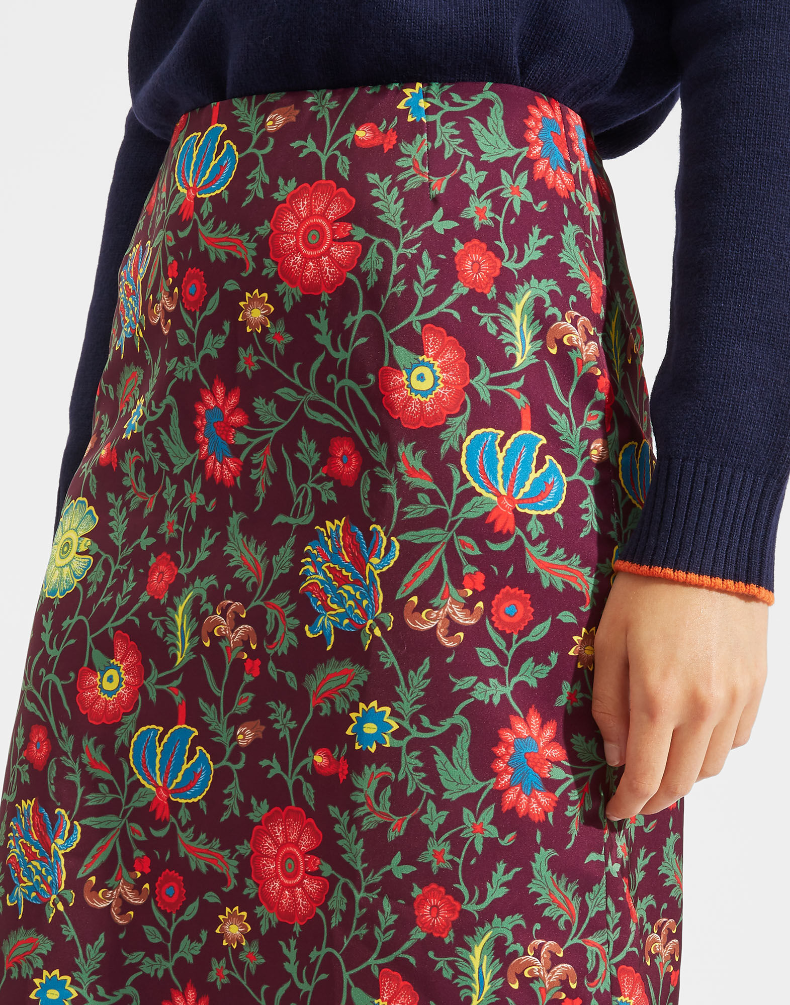 LaDoubleJ Pencil Skirt Dragonflower Viola SKI0011RAD001DRA0002