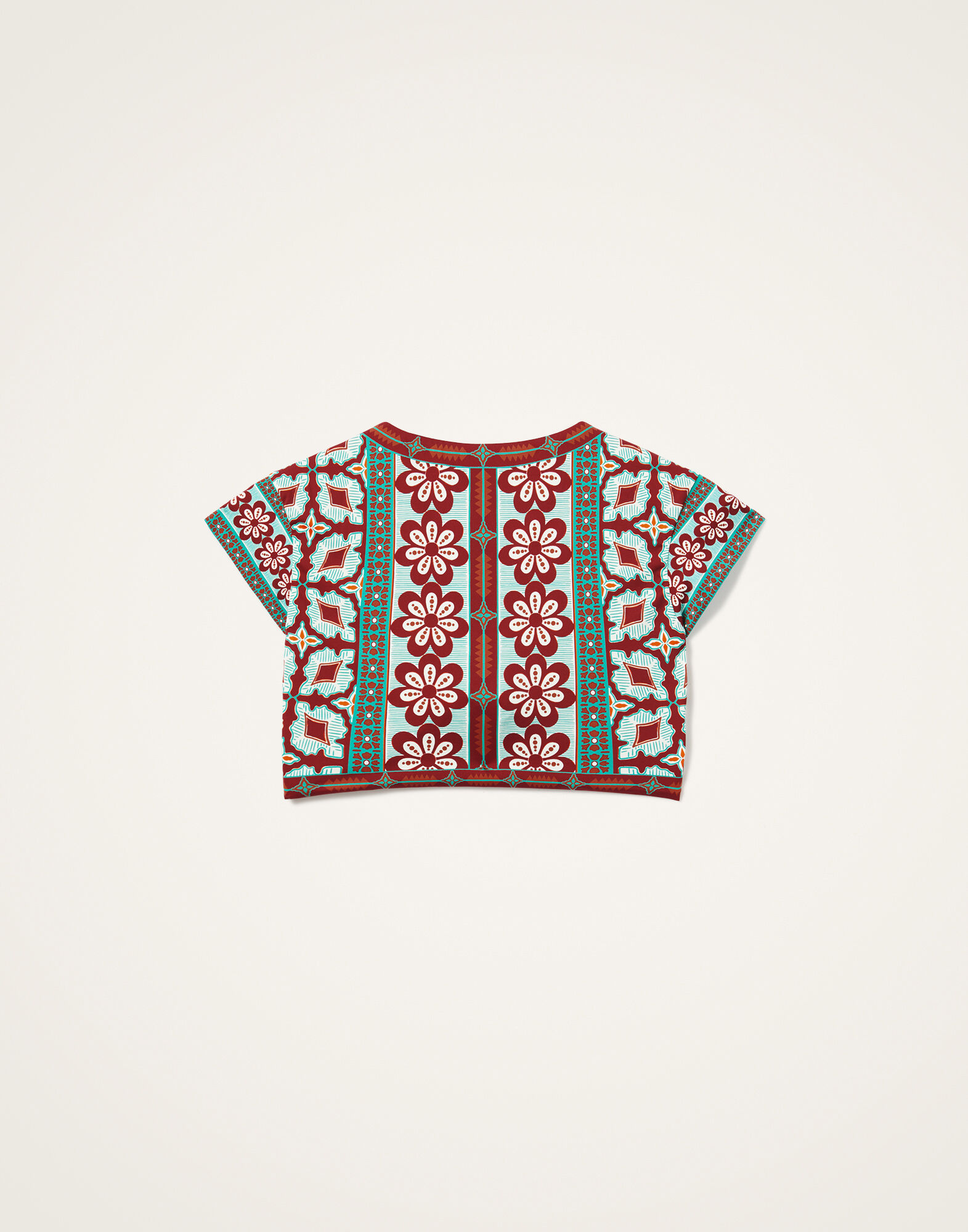 La DoubleJ Bardot Top Pagoda Plac&eacute;e Rust SWI0094LYC006PAG01OR04