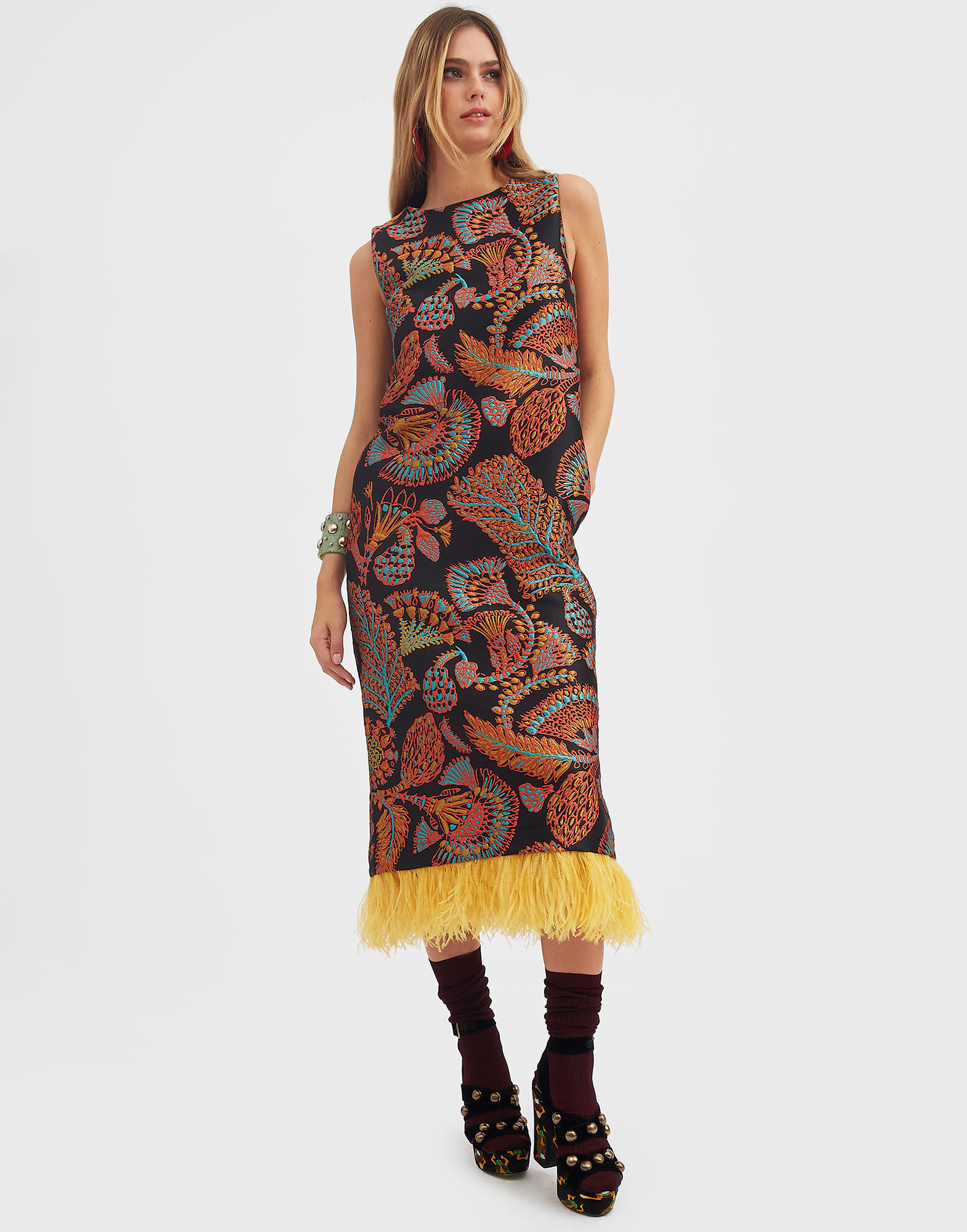 La DoubleJ Column Dress Sicomore Black DRE0549JCQ053SIC02BL01