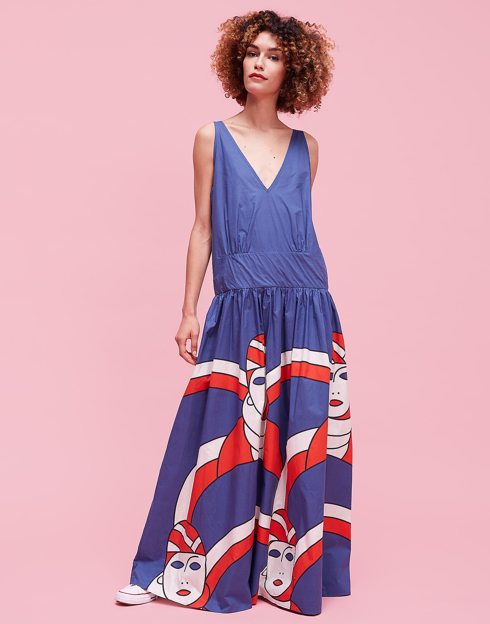 LaDoubleJ Aperitivo Oversized Dress Faccine Grandi DRE0033COT001FAC0002