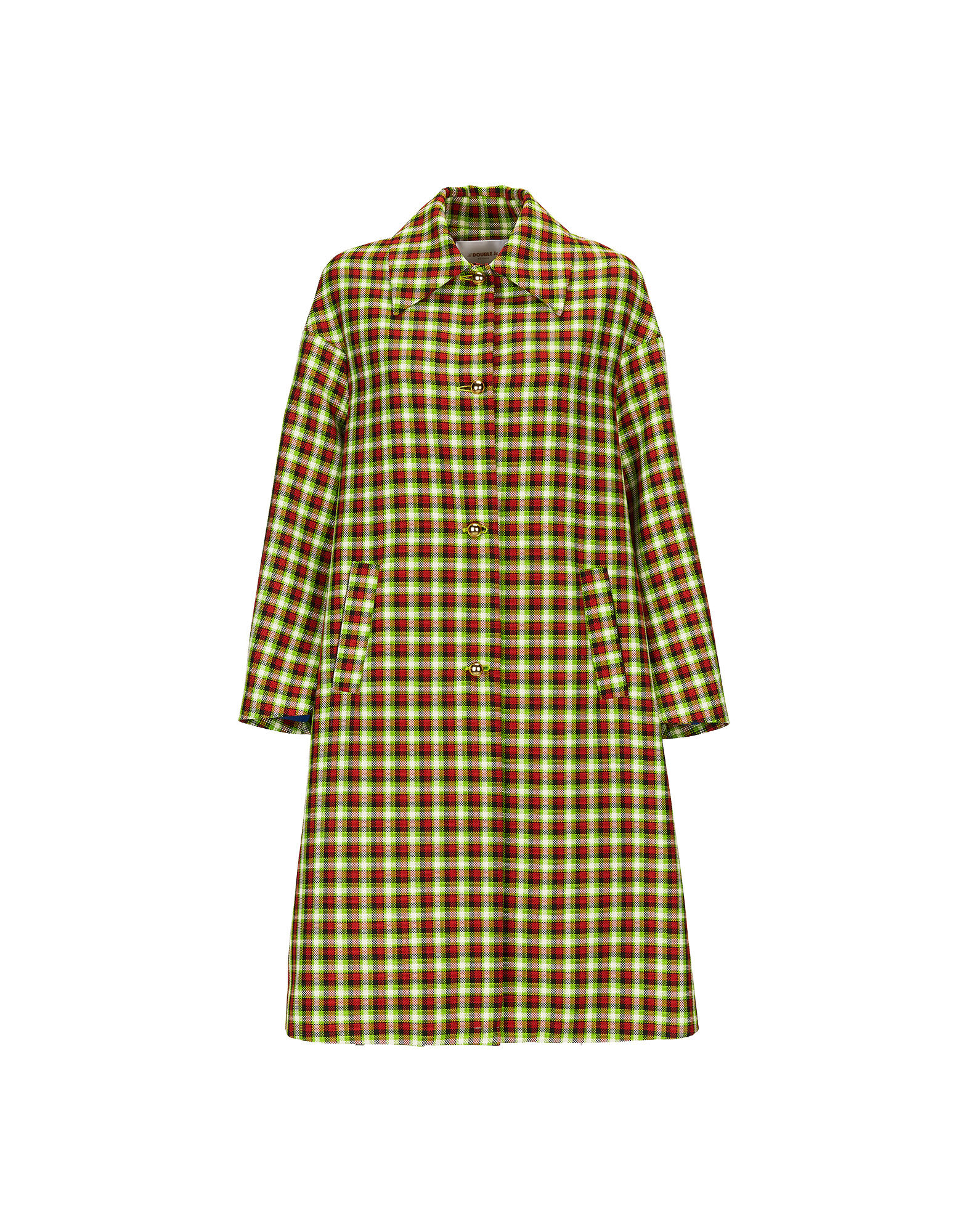 LaDoubleJ Boxy Coat Check Verde/Nero JAC0014PLC002CHE0007