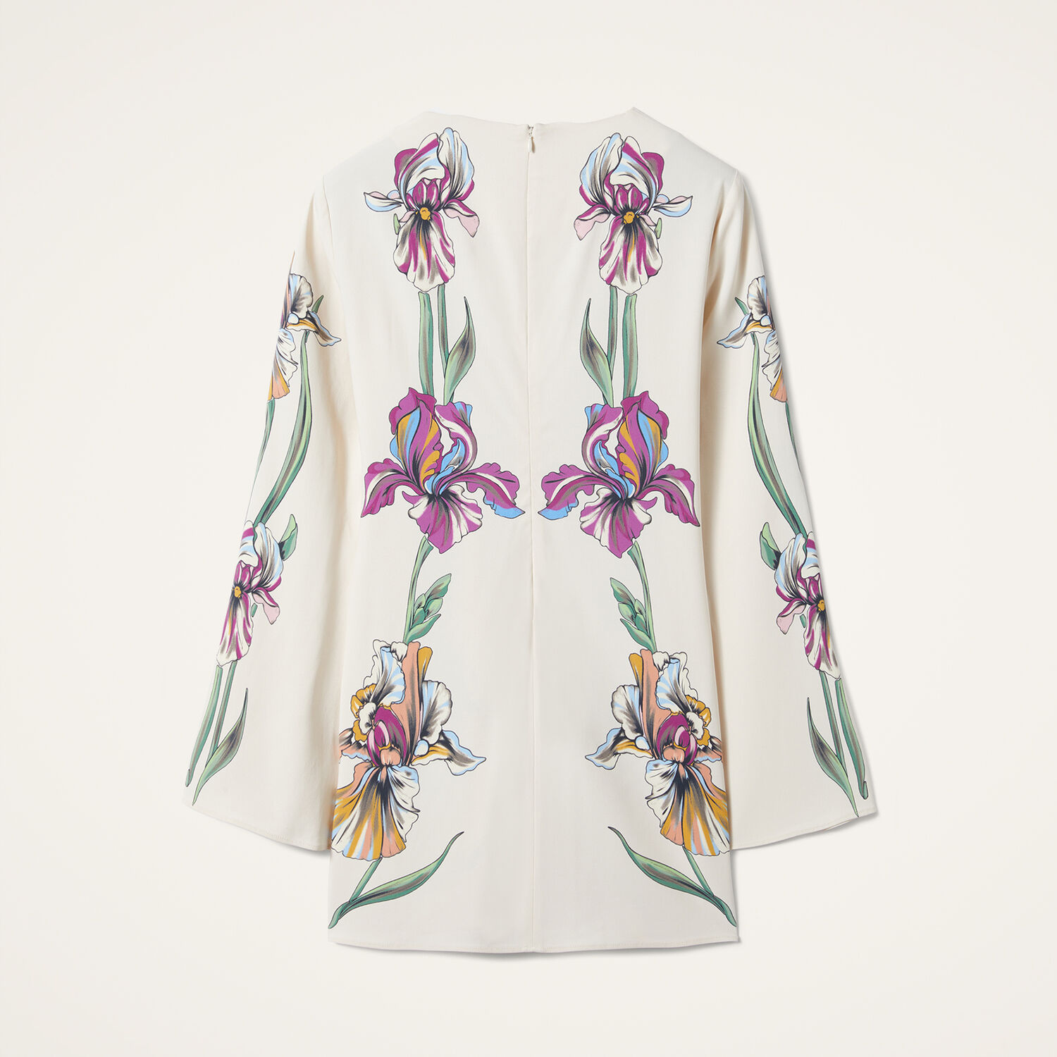 Shop La Doublej Mini Supremes Swing Dress In Iris Placée Ivory