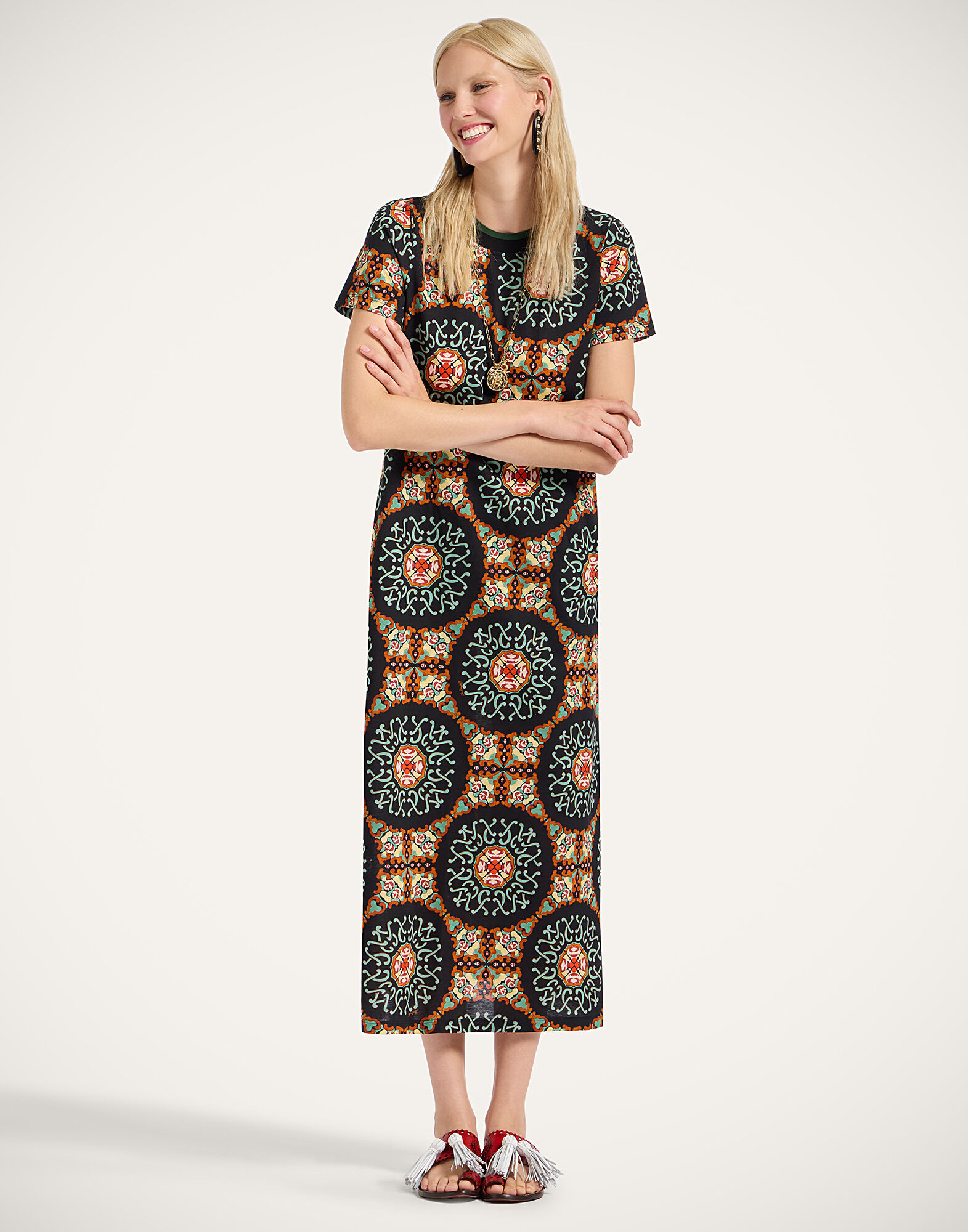 La DoubleJ Sporty Swing Dress Ballata Black DRE0247JER002BAL01BL01