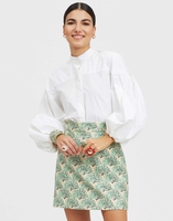 La DoubleJ Baia Mini Skirt La DoubleJ Baia Mini Skirt Fans Mint SKI0108COT005FAN01GR11