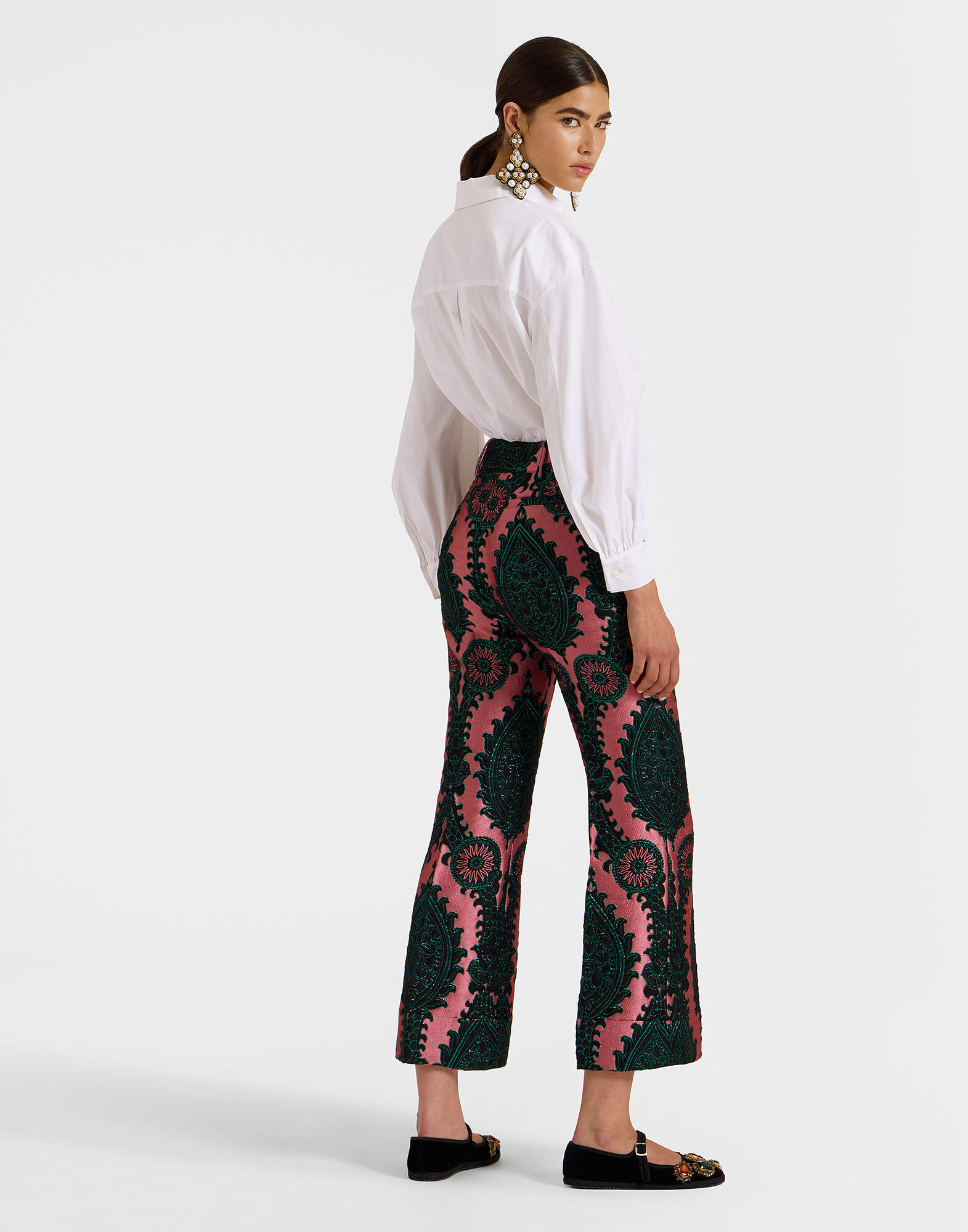 La DoubleJ Hendrix Pants Oltrarno Pink TRO0014JCQ084OLT01PI01