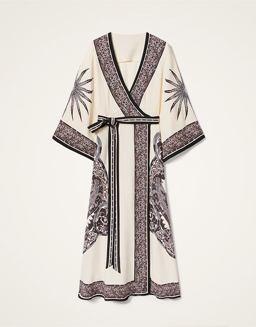 La DoubleJ The Wrap Dress Cobra Placée Grey DRE0734VIS006COB01GY02