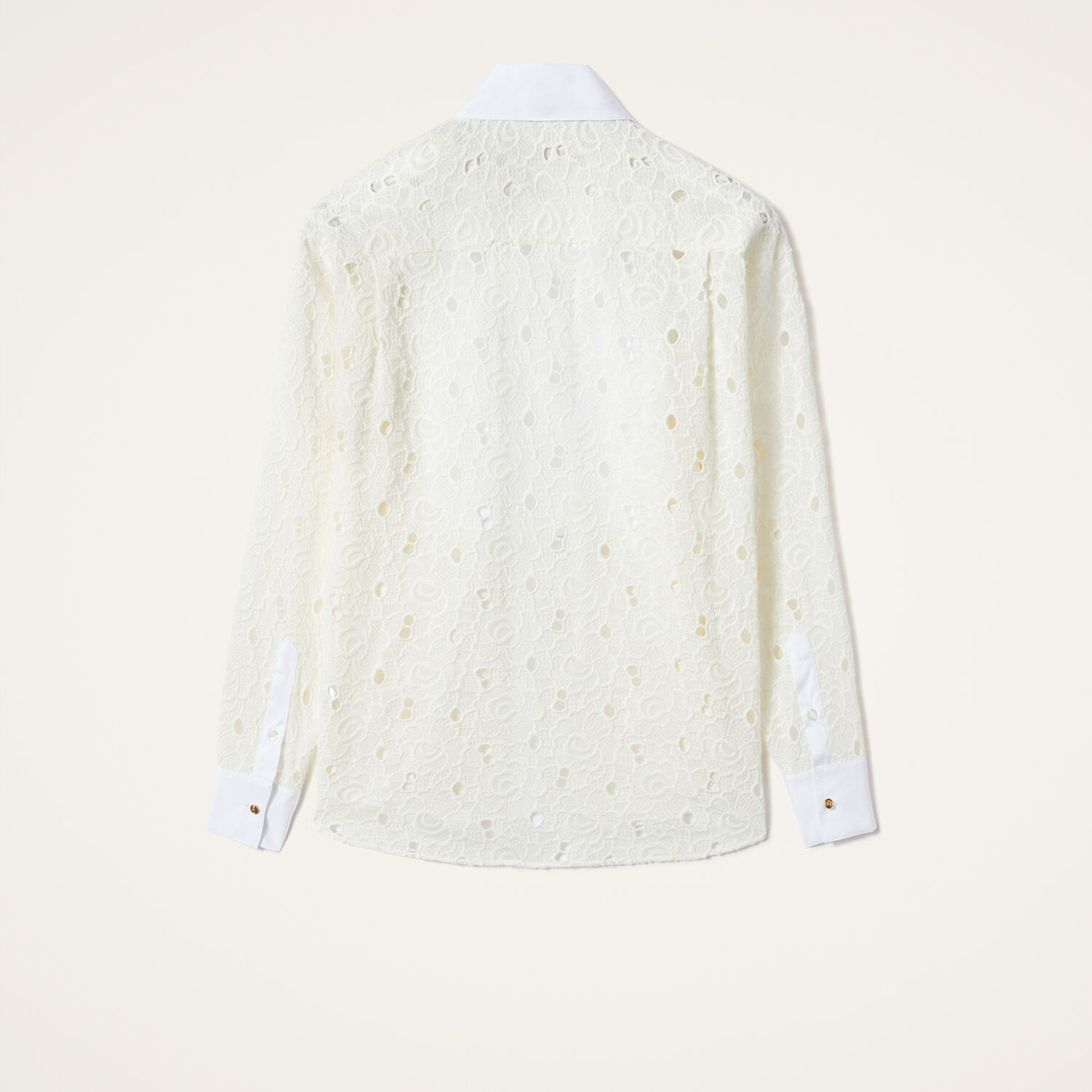 La Doublej Peggy Shirt In Solid Ivory