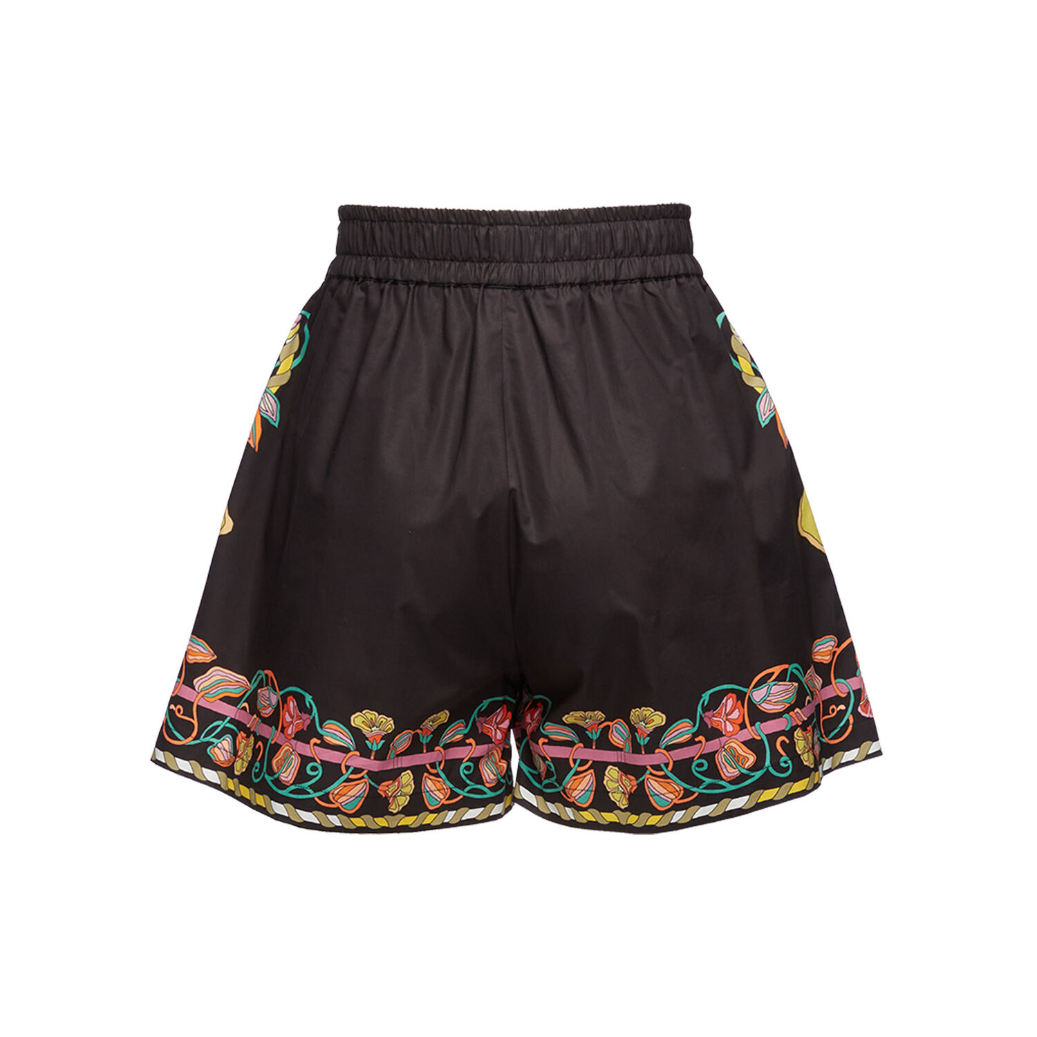 Shop La Doublej Pull-up Shorts (placed) In Borboni Placee Nero