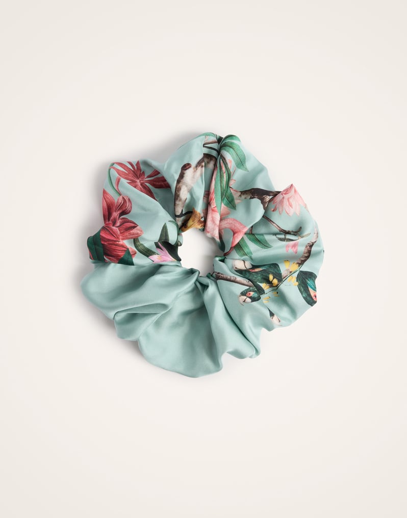 La DoubleJ Giga Scrunchie La DoubleJ Giga Scrunchie Zooflora Light Blue SCR0003SIL001ZOF02BU01