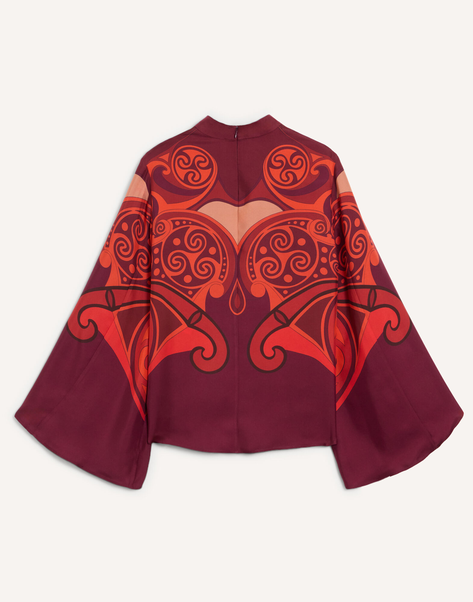 La DoubleJ Make An Exit Top Alchemy Plac&eacute;e Dark Red TOP0117SIL017ALC03RE40