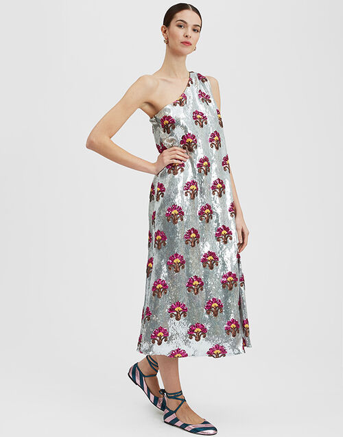 La DoubleJ Roy Midi Dress Silver DRE0624PAI005TXQ01GY04