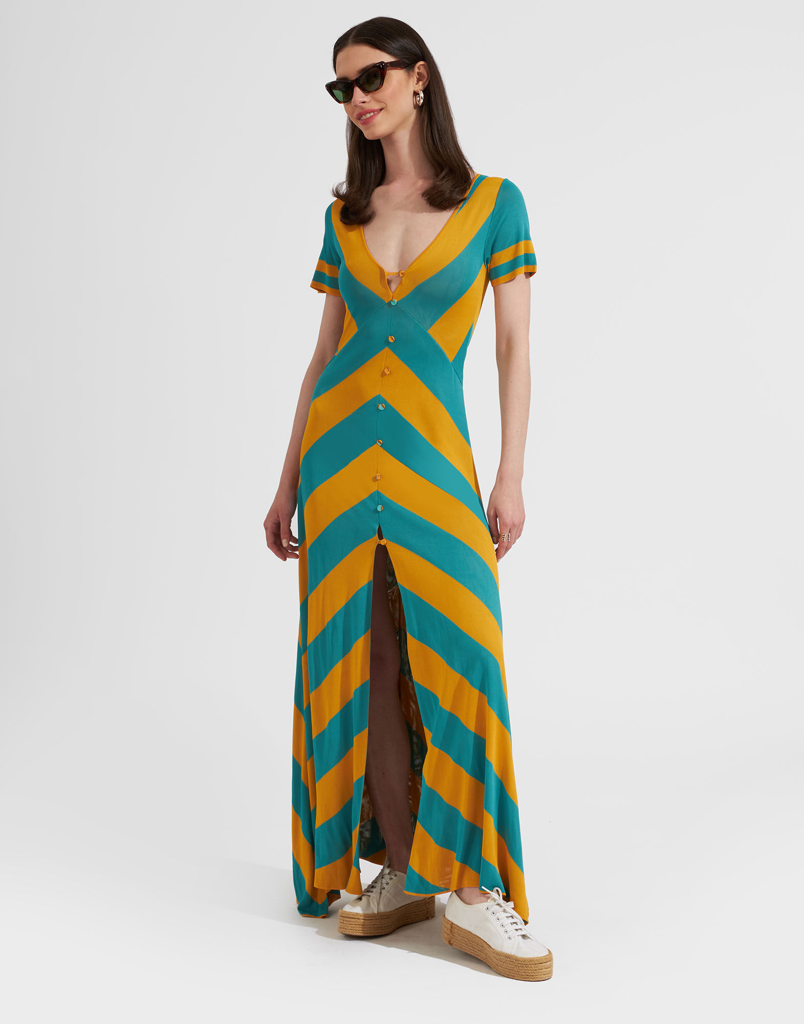 La DoubleJ Eyes Up Here Knit Dress Girasole DRE0568KNI085VA171YE04