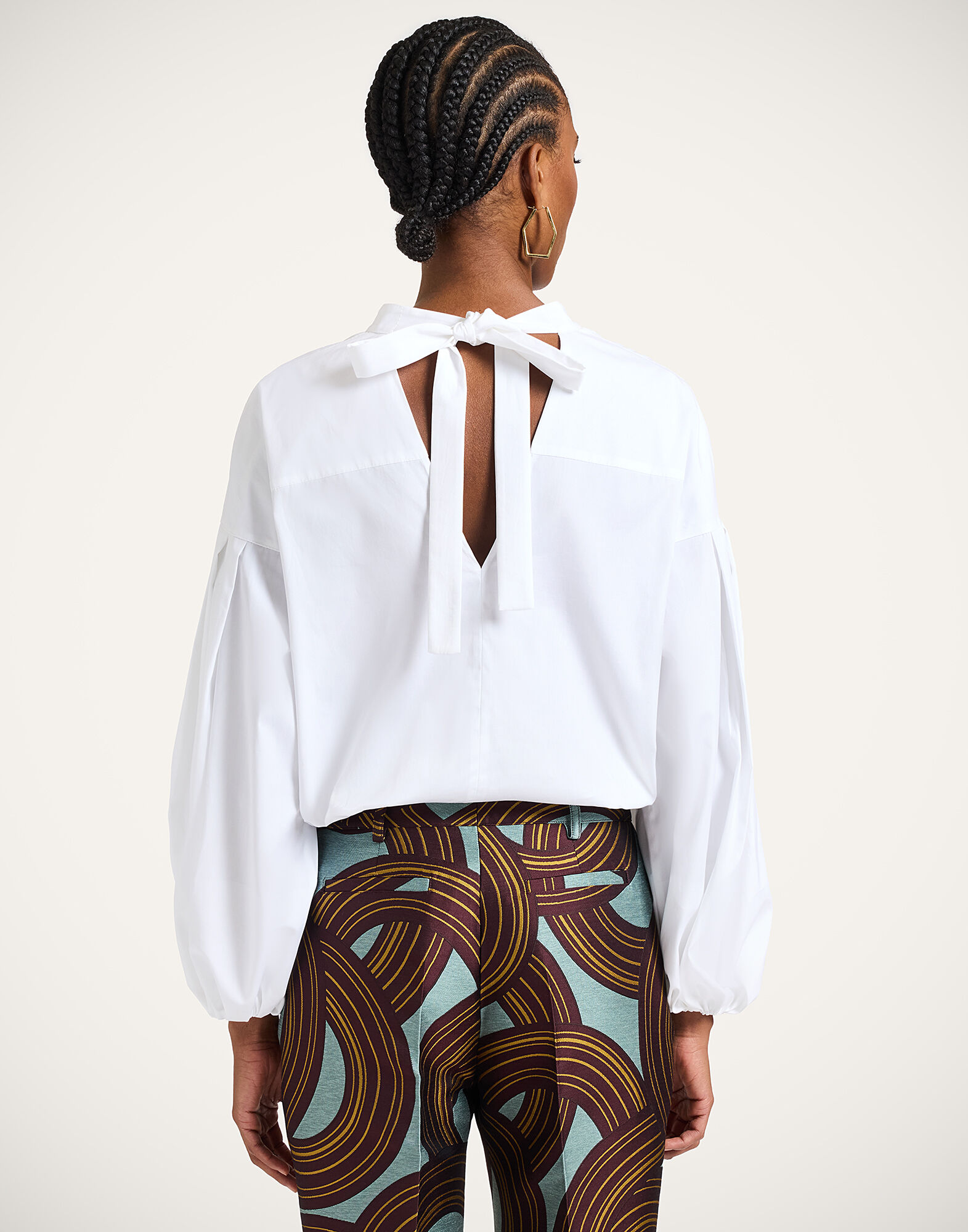 La DoubleJ Share Your Screen Shirt Solid White SHI0117COT043SOLIDWH01