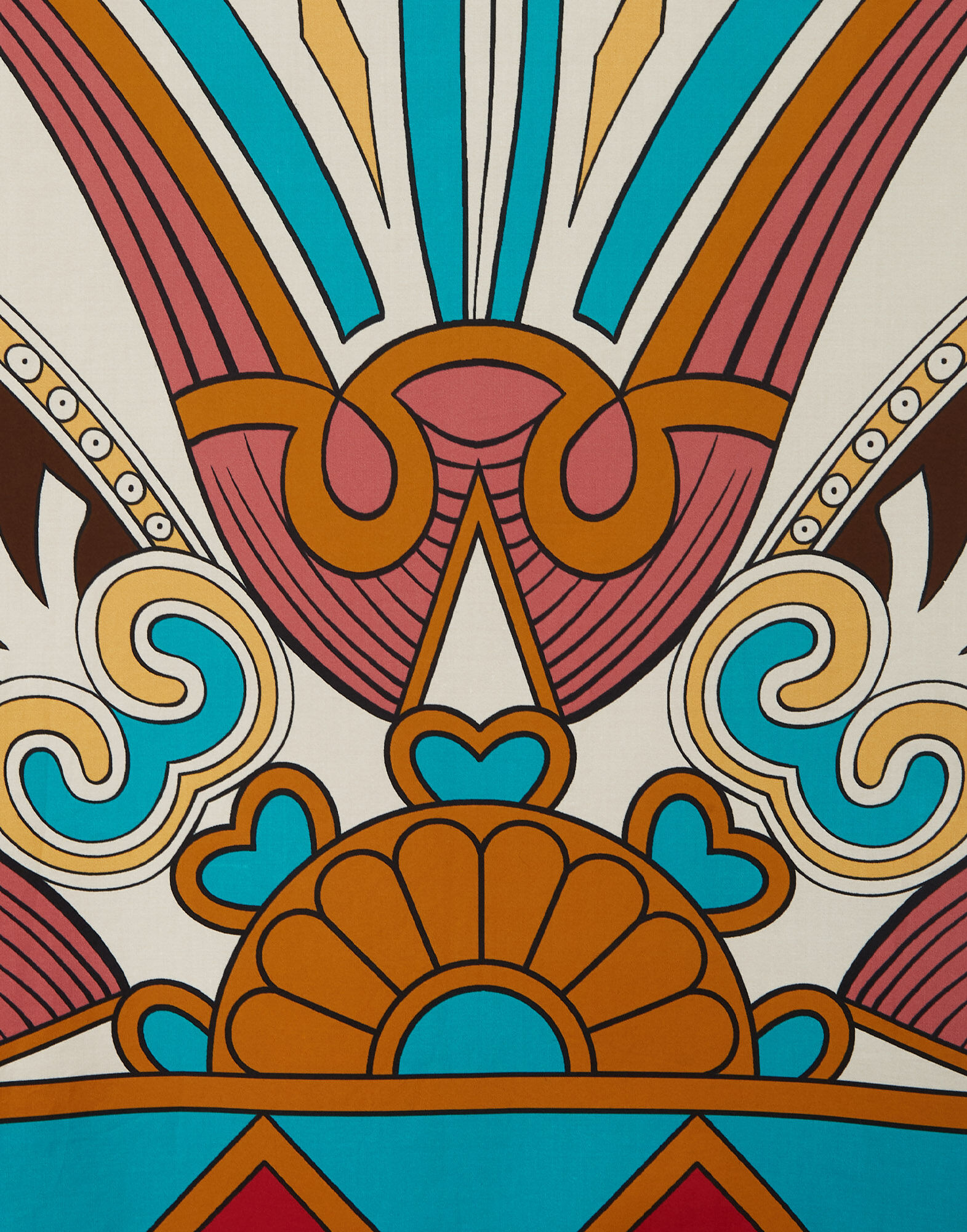 La DoubleJ Sardegna Skirt Lotus Plac&eacute;e Turquoise SKI0044COT015LOT01BU08