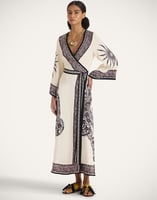 La DoubleJ The Wrap Dress La DoubleJ The Wrap Dress Cobra Placée Grey DRE0734VIS006COB01GY02