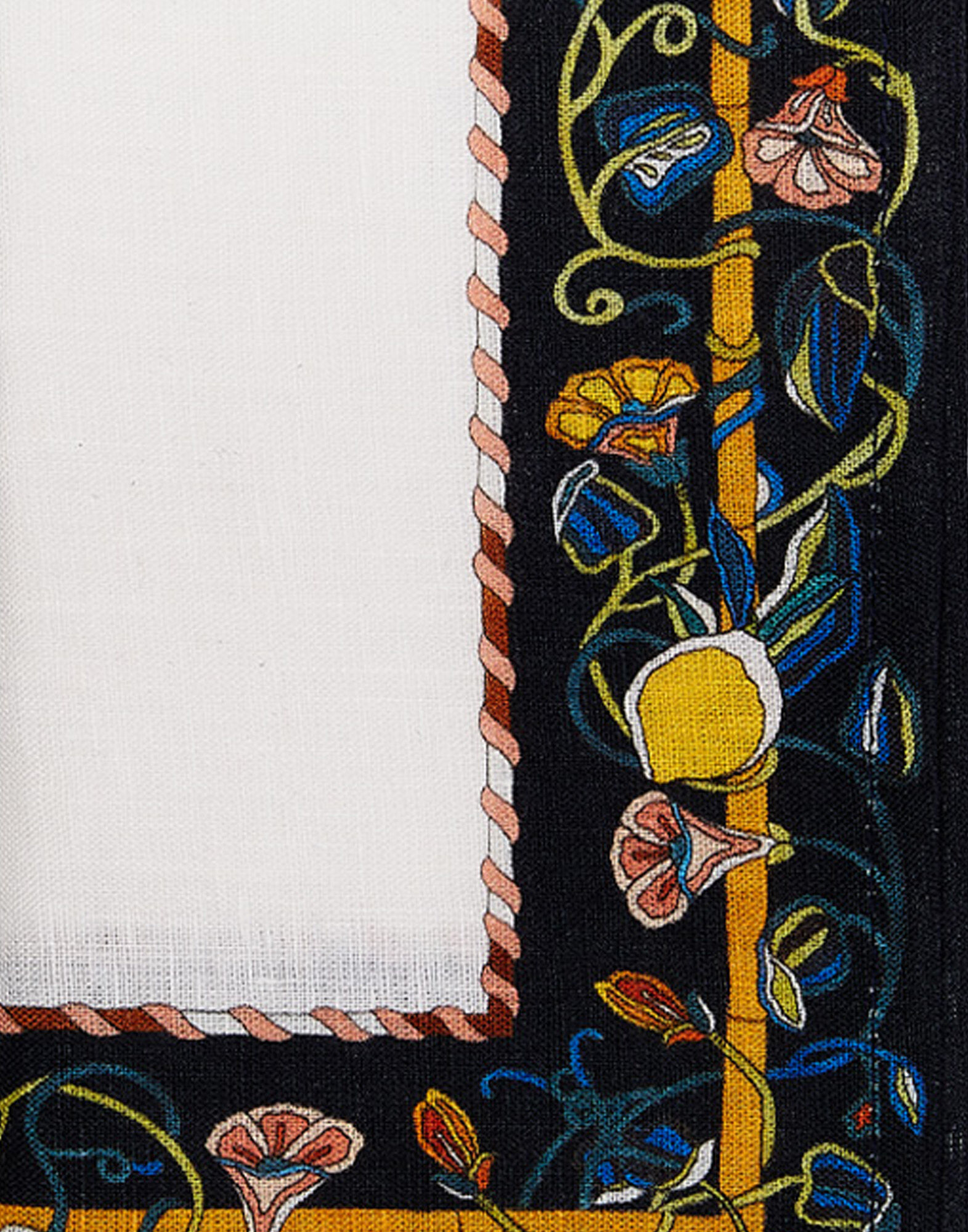 La DoubleJ Large Napkins Set Of 2 Borboni Blue NAP0006LIN001BRN0004