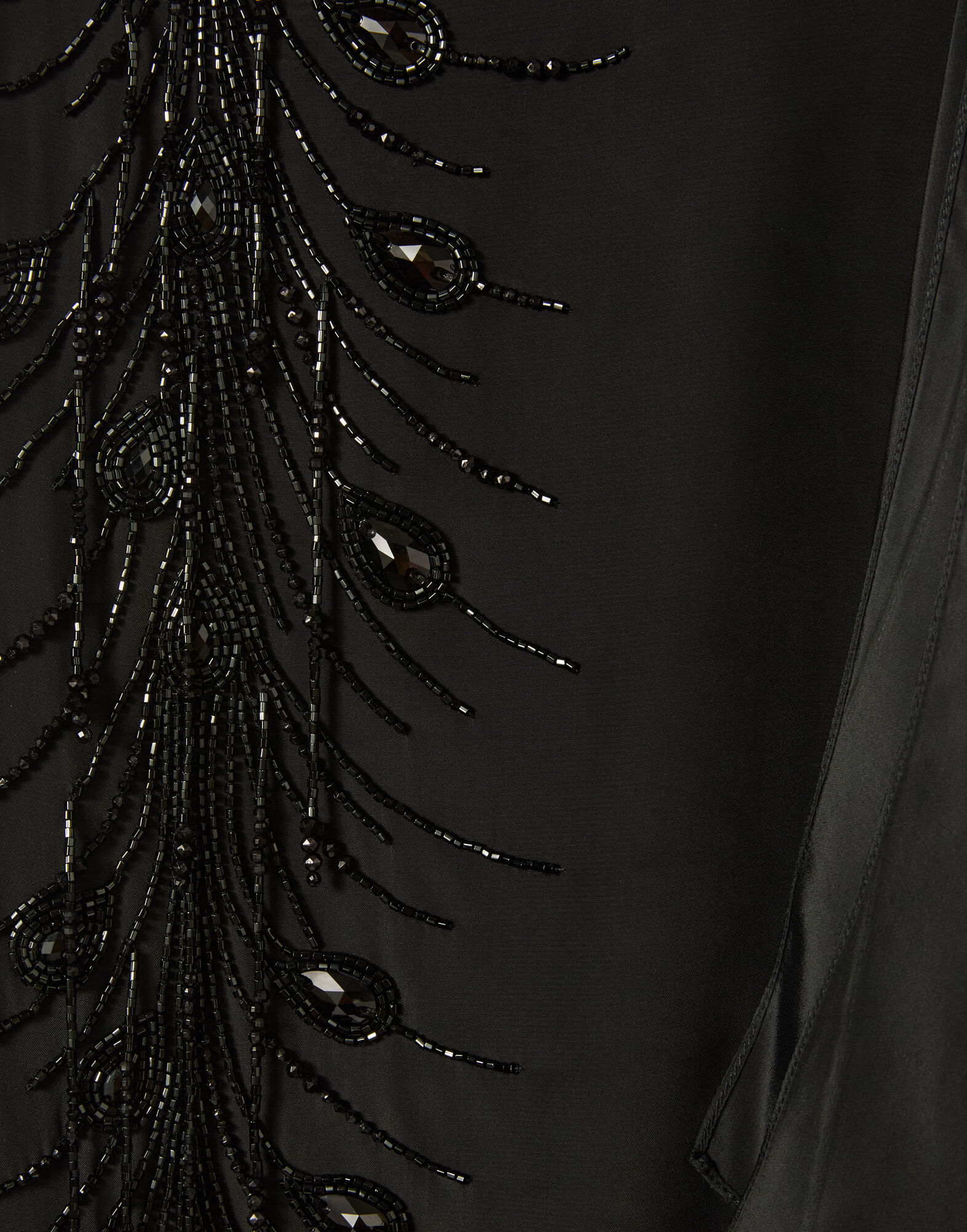 La DoubleJ Scarf Skirt Solid Black SKI0186EMB146PEA03BL01