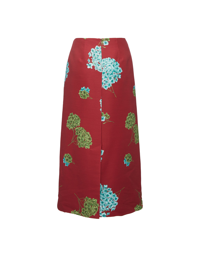 La DoubleJ Pencil Skirt La DoubleJ Pencil Skirt Ortensia Bordeaux SKI0011CAD001ORT0004